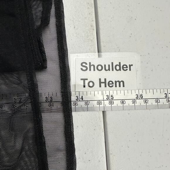 Le Chat Lingerie Womens Slip Dress Size 18 Black Festival Fairy Grunge Lace - Picture 8 of 9